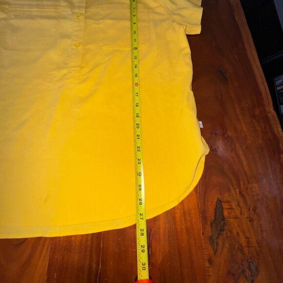 Wrangler All Terrain Gear Womens LARGE YELLOW Short Sleeve  Button Up NWT SZ L - Picture 8 of 14